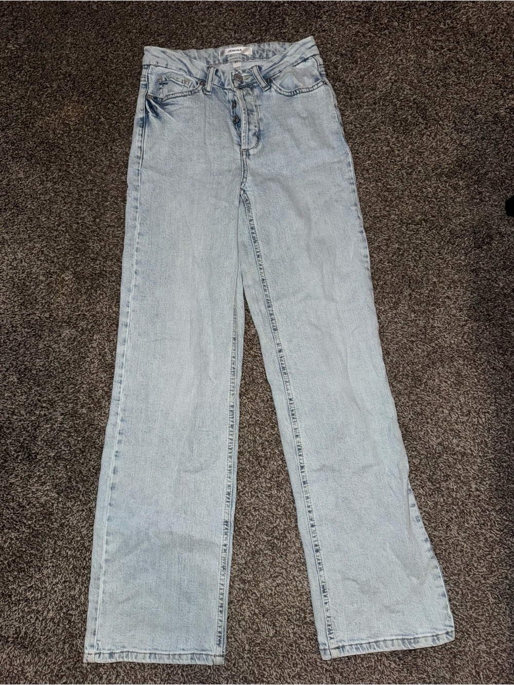 Light Blue Women's Straight Leg Jeans